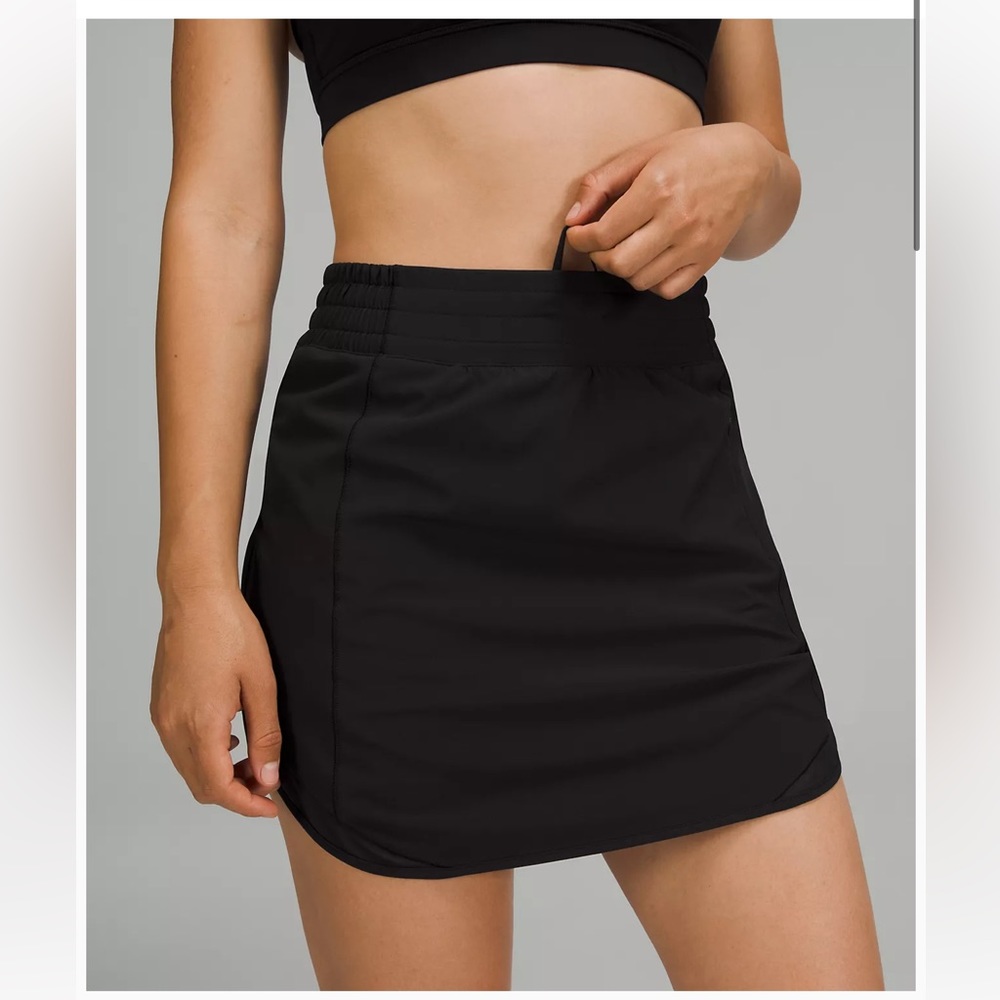 Lululemon Hotty Hot Skirt size 6 NWT Black Long